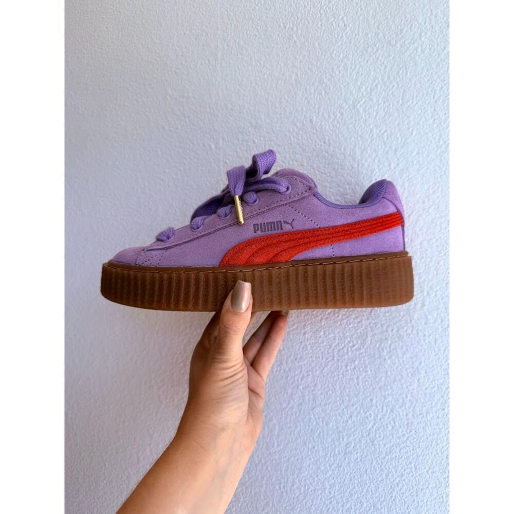 Puma x Fenty by Rihanna Creeper Phatty Lavender Purple & Cherry Red size 6 NWB - Picture 15 of 16